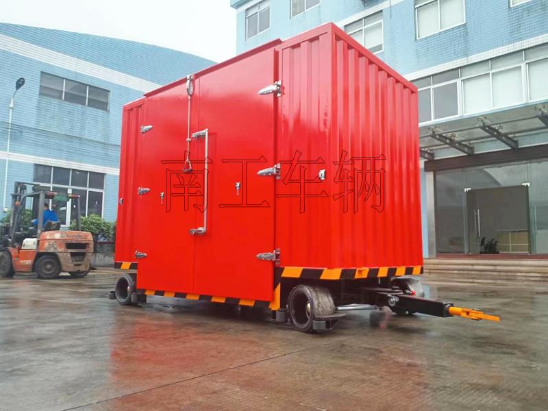 3吨双牵引箱式米兰（中国） 无动力叉车牵引工具拖车