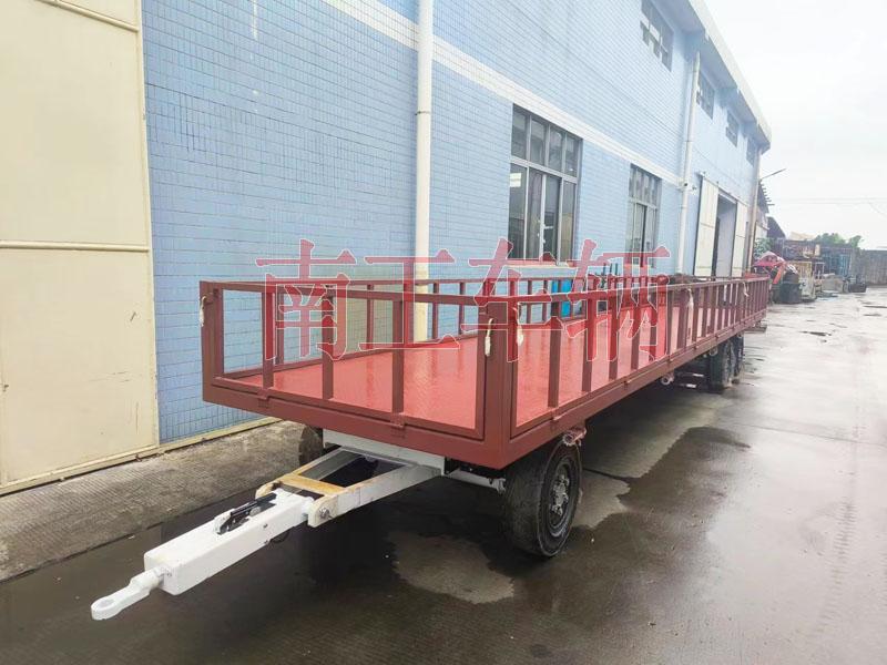 7吨米兰（中国）牵引工具拖车 带护栏减震刹车功能拖车